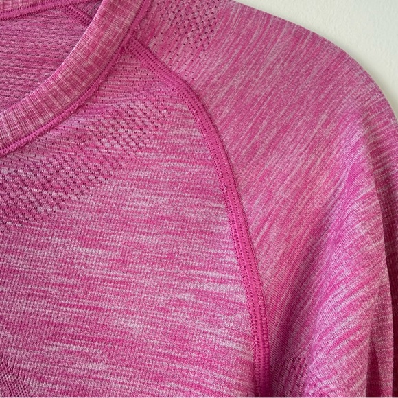 Lululemon Swiftly Tech Long Sleeve Tee Shirt Pink - Picture 4 of 7